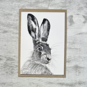 March Hare A6 Fine Art Greeting Card