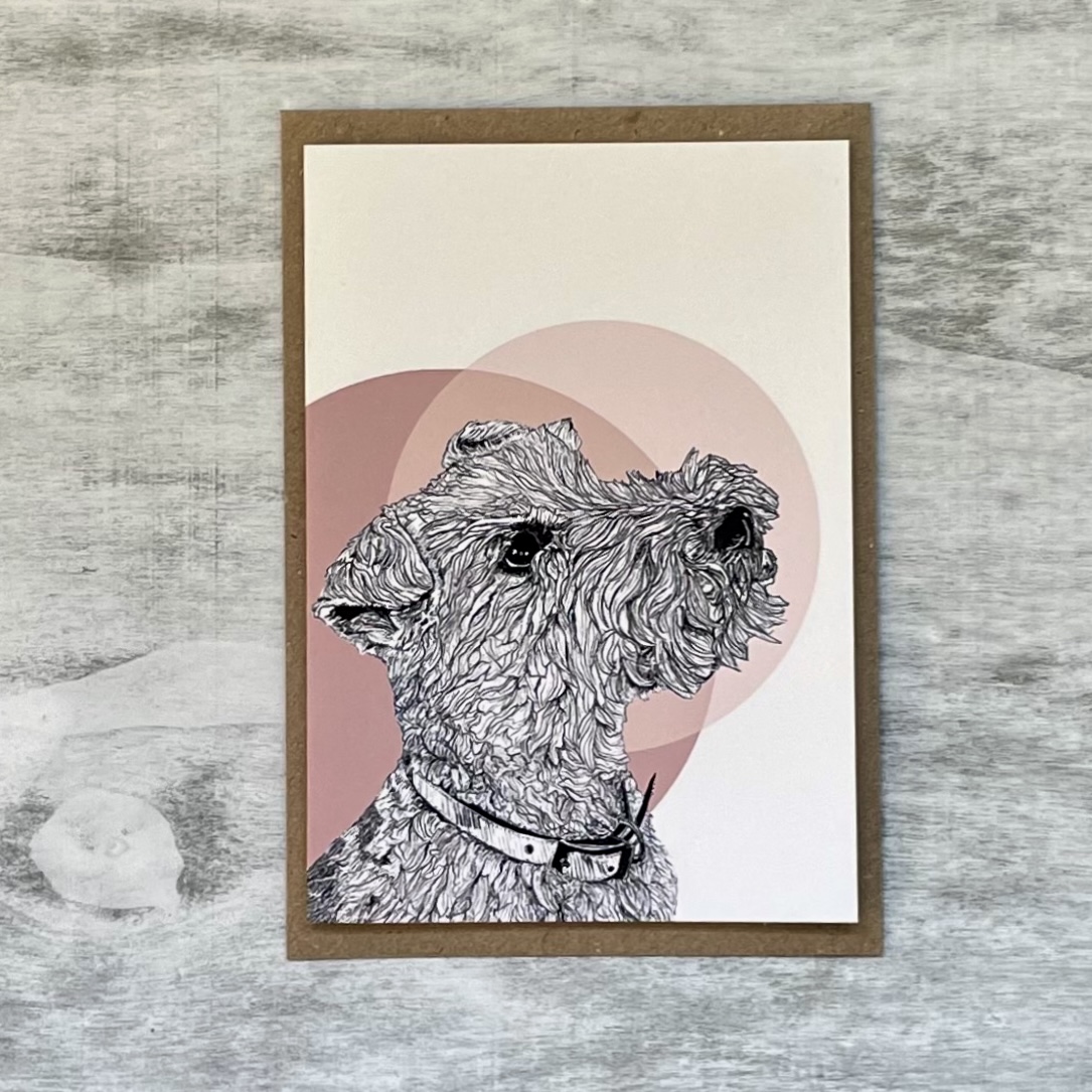 Lakeland Terrier Fine Art Blank Greeting Card
