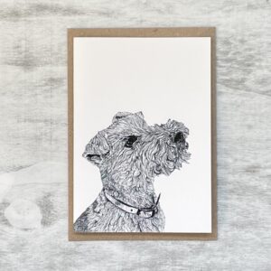Lakeland Terrier Fine Art Blank Greeting Card