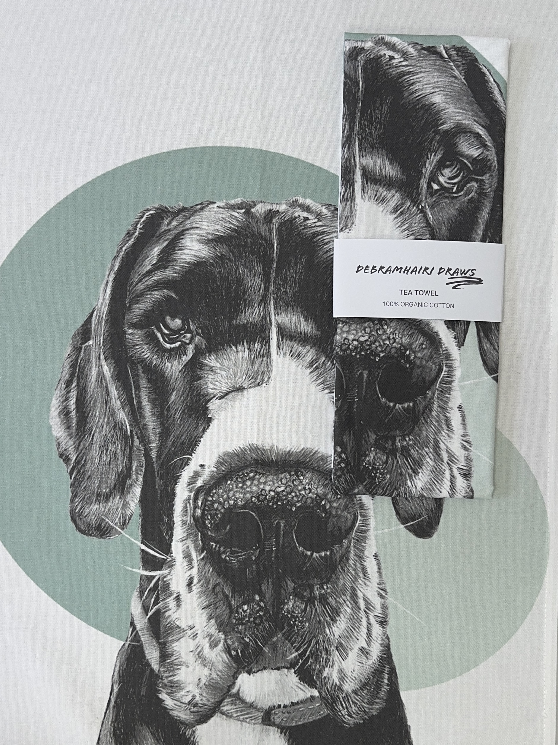 Great Dane 100% Organic Cotton Tea-towel - Image 4