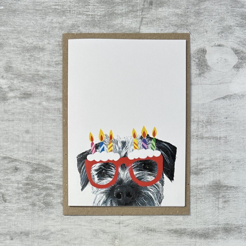 Border Terrier Birthday Card