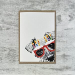 Schnauzer Birthday Card