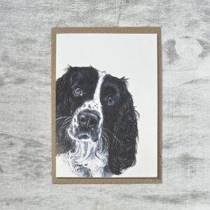 Cocker Spaniel Fine Art Blank Greeting Card