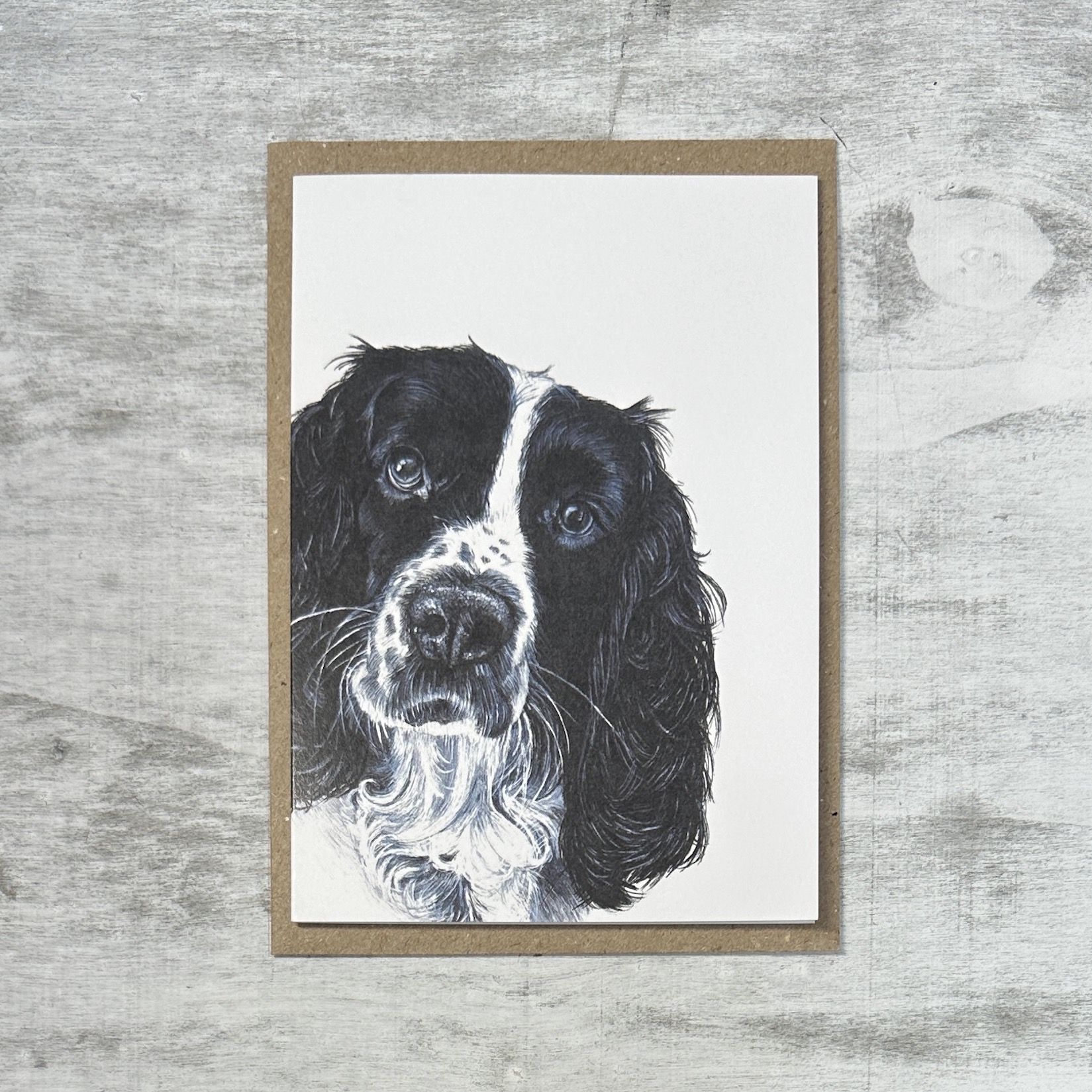Cocker Spaniel Fine Art Blank Greeting Card