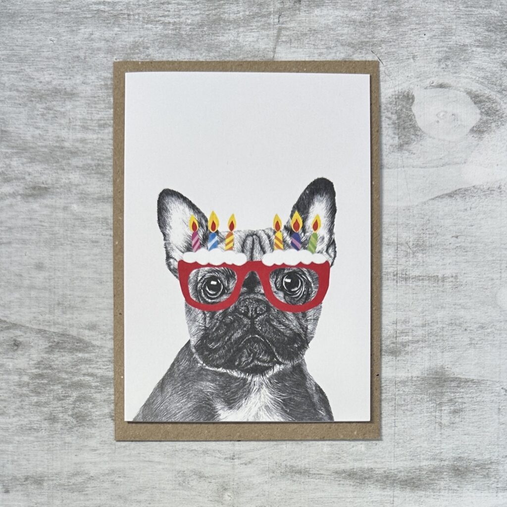 French Bulldog Birthday Card