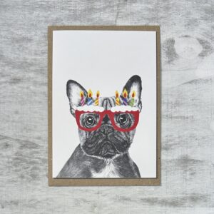 French Bulldog Birthday Card