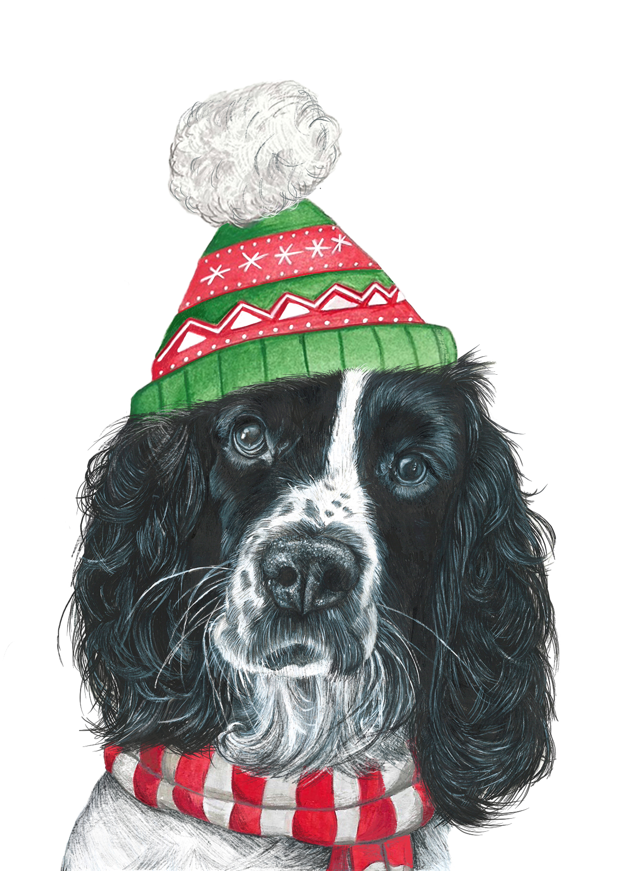 Cocker Spaniel Christmas Card - Image 2