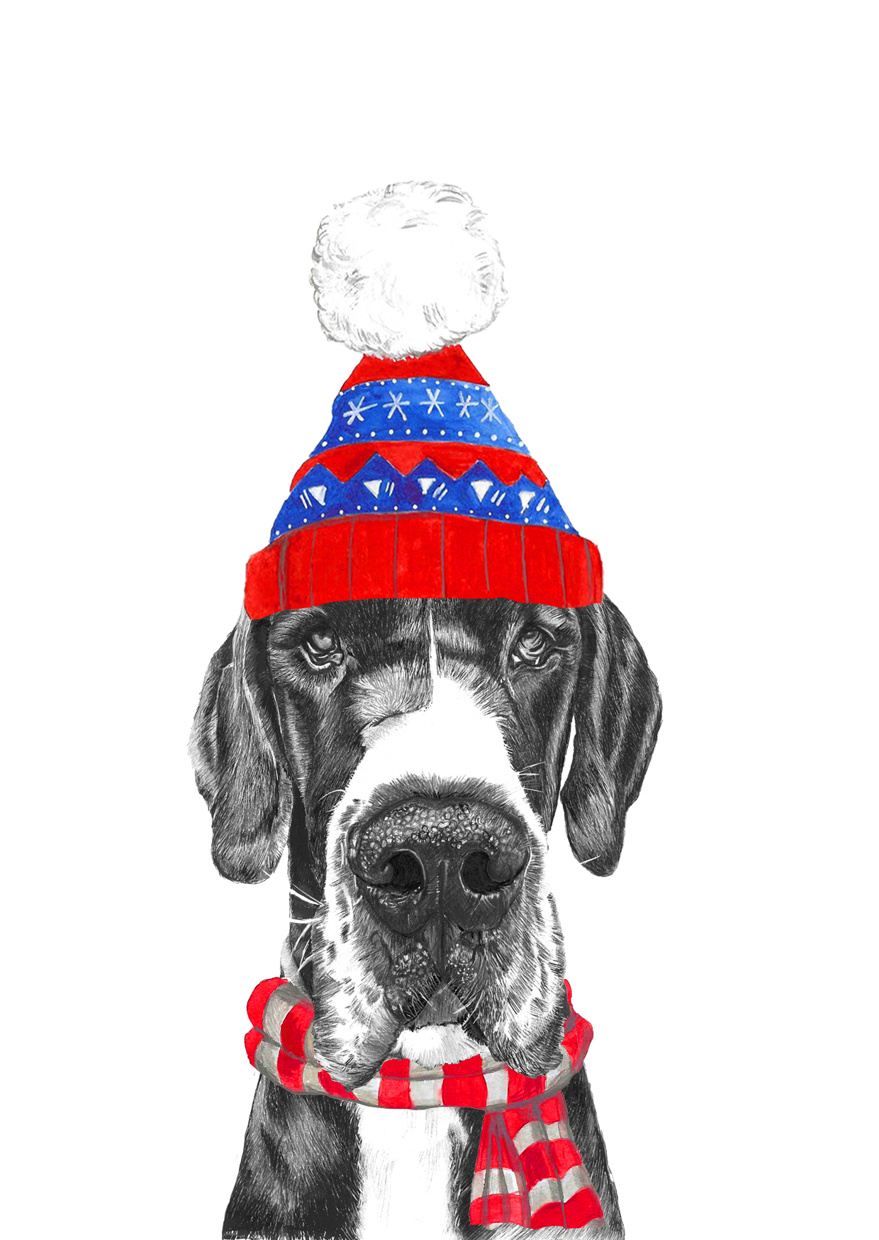 Great Dane Christmas Card - Image 2