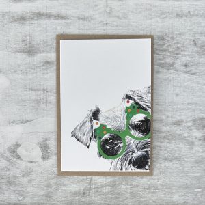 Miniature Schnauzer Christmas Card