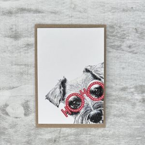 Miniature Schnauzer Christmas Card