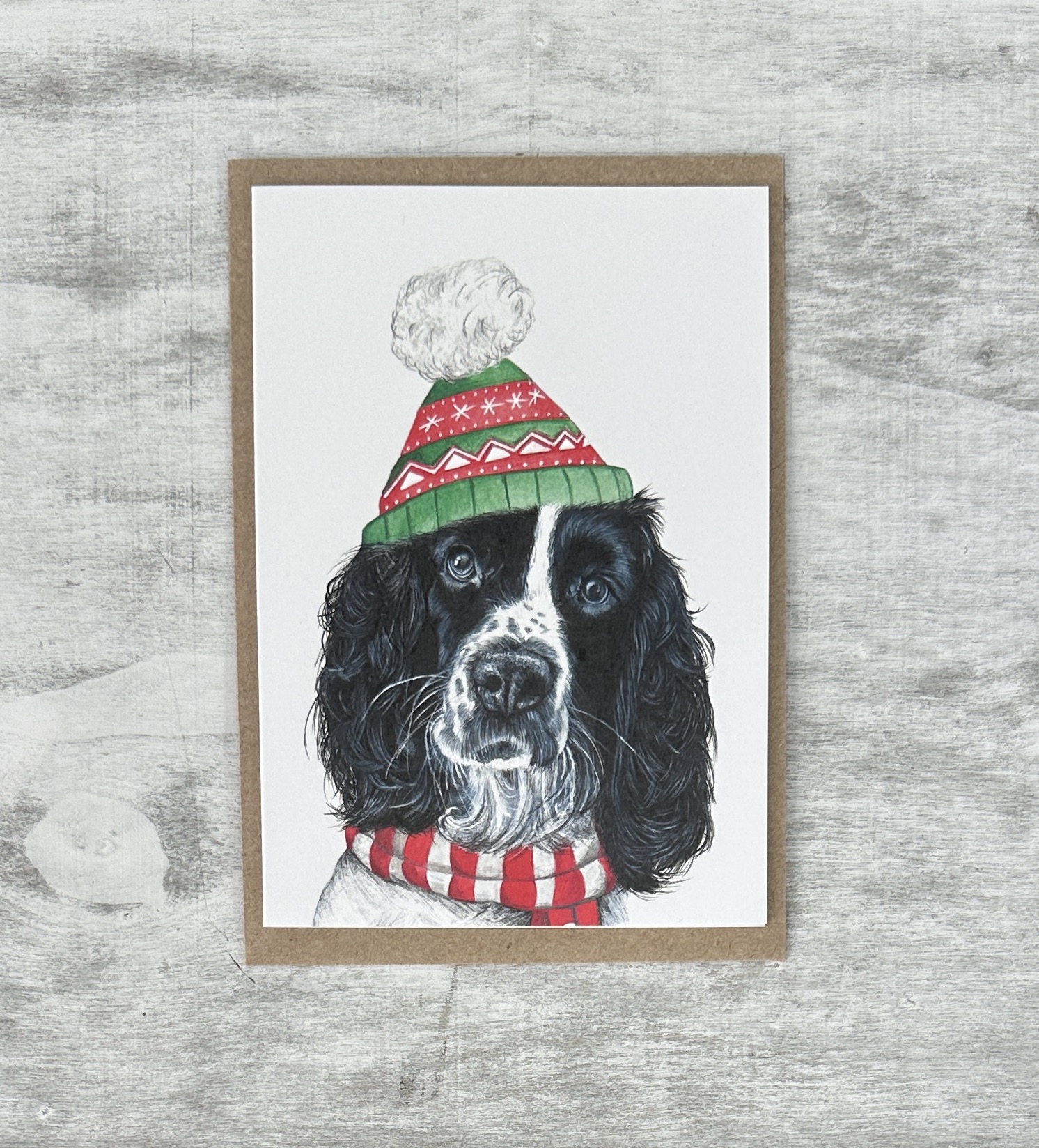 Cocker Spaniel Christmas Card