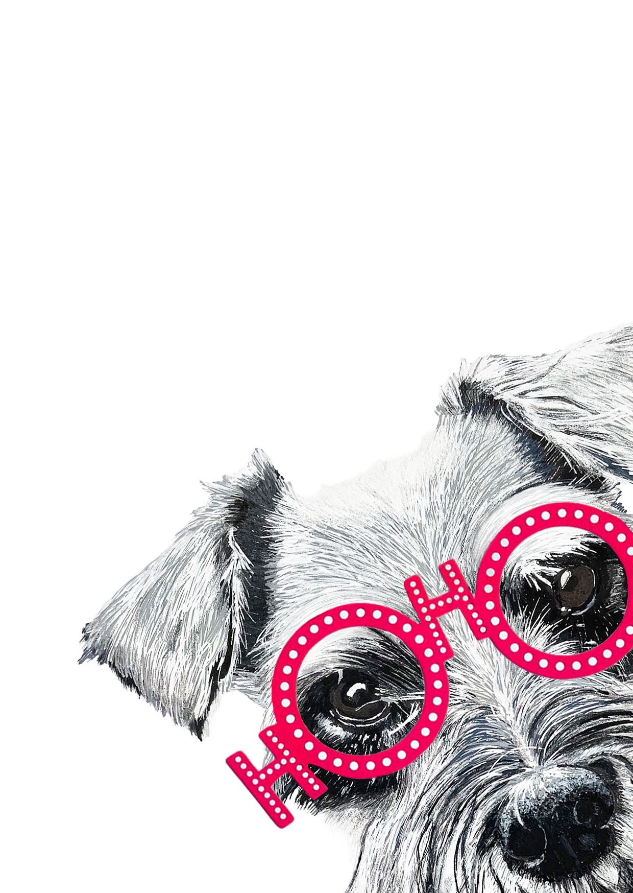 Miniature Schnauzer Christmas Card - Image 2